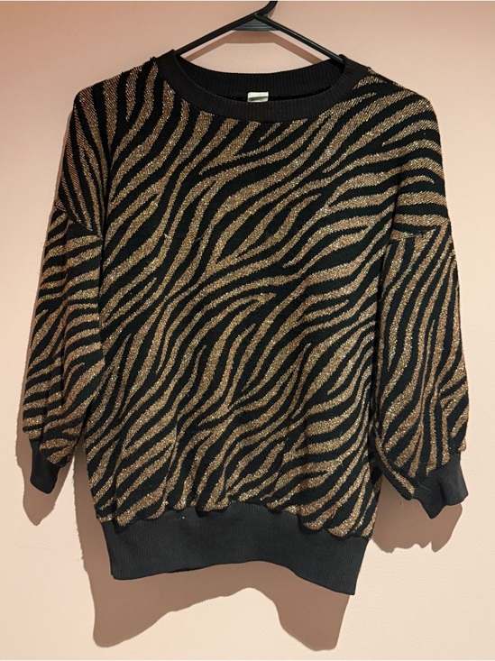 Vintage Sweaters - Vintage 80s metallic sweater top